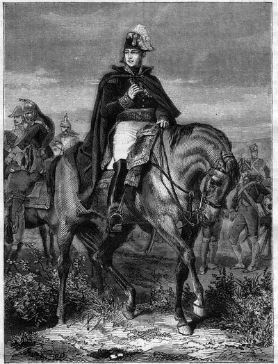 Retrato de Edouard Adolphe Casimir Joseph Mortier, Duque de Treviso (1768-1835), Marechal de França - em "Histoire de l