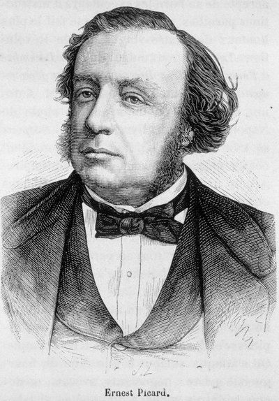 Retrato de Ernest Picard, político francês (1821 -1877) de French School
