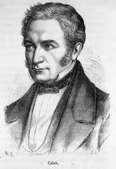 Retrato do Gabinete de Etienne, socialista francês (1788-1856) de French School