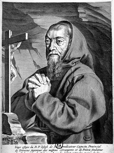 Retrato do Padre José (1577-1638), pregador dos Capuchinhos. de French School