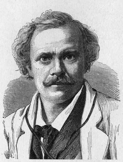 Retrato de Félix Nadar (1820 - 1910) - em "Álbum de Ciências; ilustres estudiosos; Grandes Descobertas" 1896. de French School