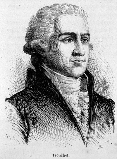 Retrato de François Denis Tronchet (1726 - 1806), jurista e político - em "L