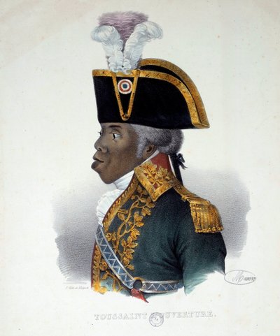 Retrato de François Dominique Toussaint dit "Toussaint-Louverture" (Toussaint Louverture de French School