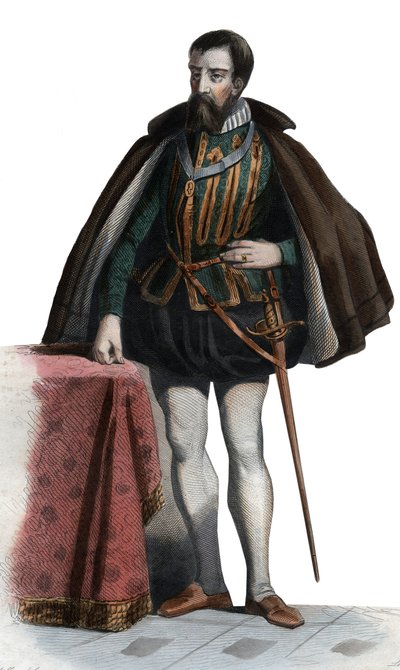 Retrato de Francois I de Lorraine (1519-1563), Duque de Guise, Duque de Aumale, soldado francês e político. de French School