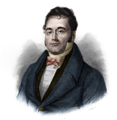 Retrato de François Mauguin (1785-1854), político francês. in "LIBRE DES SPEAKERS" de Louis de Cormenin Timon. 1842. Coleção privada. de French School
