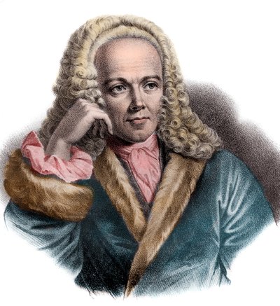 Retrato de Francois Quesnay (1694-1774) Médico e economista francês de French School