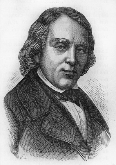 Retrato de François Vincent Raspail (1794-1878), biólogo, químico e político francês. de French School