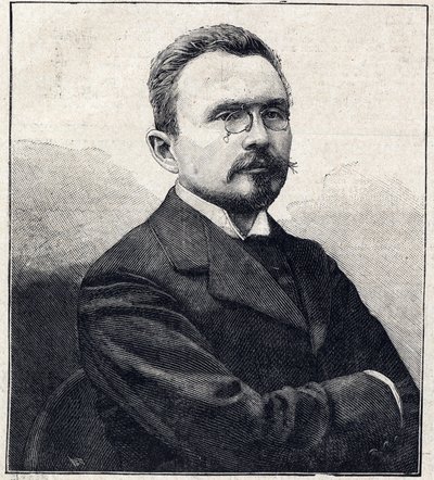 Retrato de Gabriel Albert Auguste Hanotaux diplomata, historiador e político francês (1853-1944). de French School