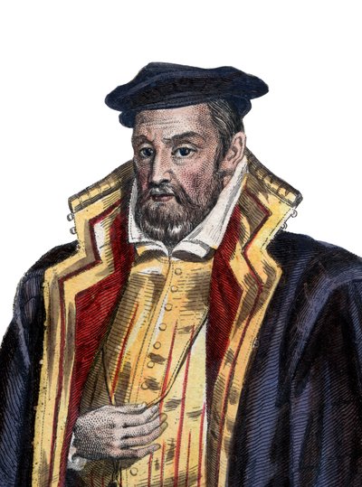 Retrato de Gaspard II de Coligny (1519-1572), Lord de Chatillon, nobre francês e almirante. de French School