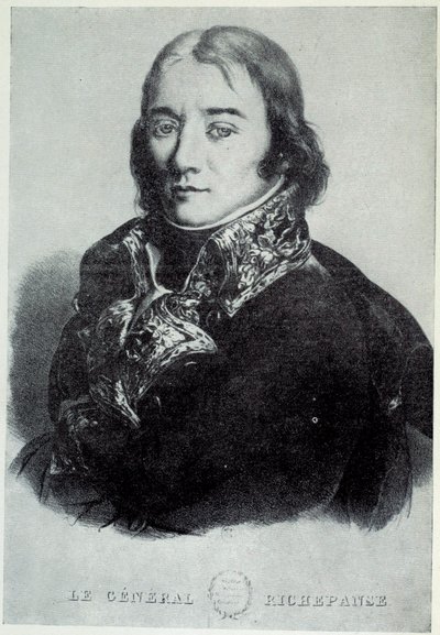 Retrato do General Antoine Richepance (ou Richepanse) (1770-1803), em favor da escravidão. Gravuras dos Chartres do século XIX, Musee des Beaux Arts de French School
