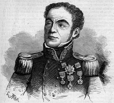 Retrato do General Antonio Lopez de Santa Anna (Santa Anna de French School