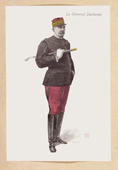 Retrato do General Jacques Duchesne (1837-1918) (gravura) de French School