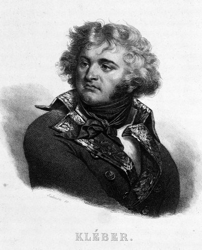 Retrato do General Jean Baptiste Kléber (1753 - 1800) - em "Revolução Francesa" de Thiers. Século XIX de French School