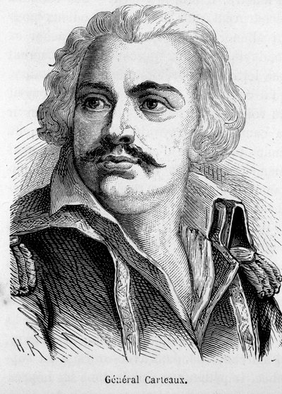 Retrato do General Jean François Carteaux (1751-1813) - em “” A História da França ”” por Henri Martin de French School