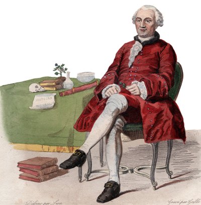 Retrato de Georges Louis Leclerc, conde de Buffon (1707-1788), naturalista francês. de French School