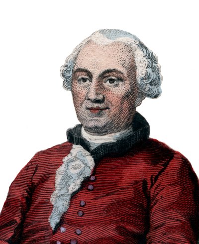 Retrato de Georges Louis Leclerc, conde de Buffon (1707-1788), naturalista francês, matemático, cosmólogo e autor enciclopédico. de French School