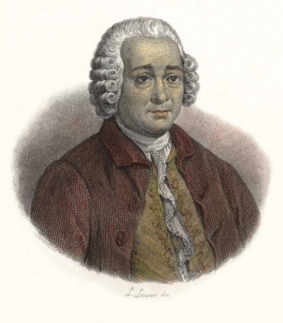Retrato de Guillaume Chretien (Guillaume-Chretien) de Lamoignon de Malesherbes (1721-1794), magistrado francês. em "Portraits des Hommes Úteis". de French School