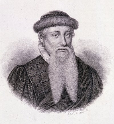 Retrato de Gutenberg - em "Retrato de homens úteis" de French School