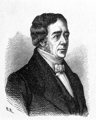 Retrato de Hans Christian Oerested (Oersted ou Orsted de French School