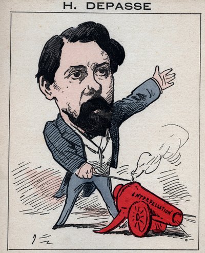 Retrato de Hector Depasse (1842-1911) político francês - em "Les Hommes d