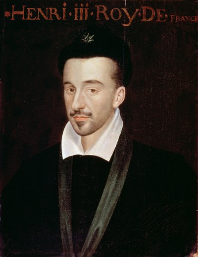Retrato de Henrique III (1551-1589) de French School