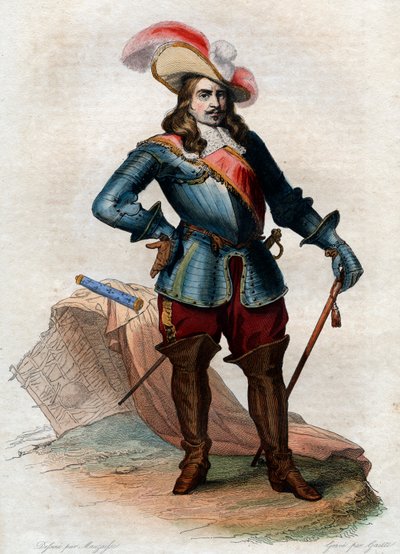 Retrato de Henrique da Torre de Auvergne, Vicomte de Turenne (1611-1675), Marechal da França. de French School