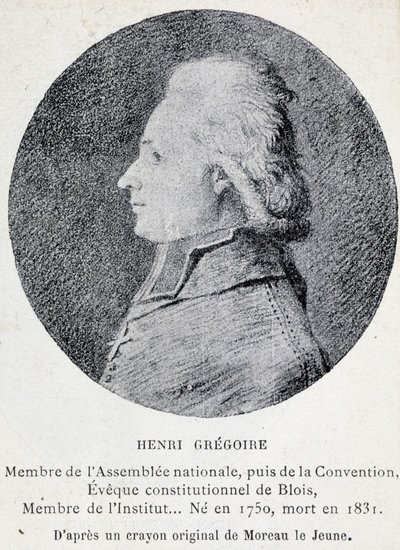 Retrato de Henri conhecido como o Abbe Gregoire (1750-1831), eclesiástico e político francês de French School