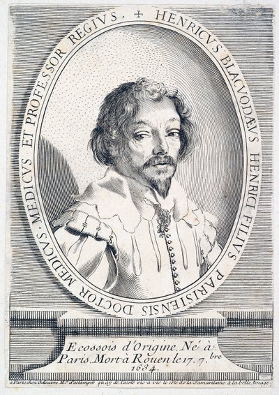 Retrato de Henry Blackwood, falecido em 1634, pub. 1755-65 gravura, 1755. de French School