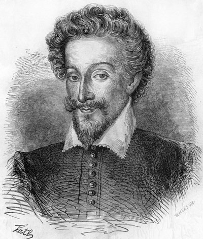 Retrato de Henrique IV (1553-1610), Rei de França. Em "Histoire Populaire de la France", sd. circa 1885. Gravura. de French School