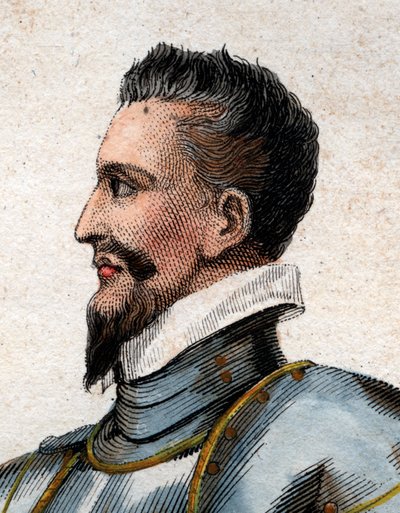 Retrato de Henrique I, duque de Guise (1550-1588) chamado de cicatriz. de French School