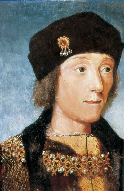 Retrato de Henrique VII rei da Inglaterra (1457-1509), Artista anônimo (pintura) de French School