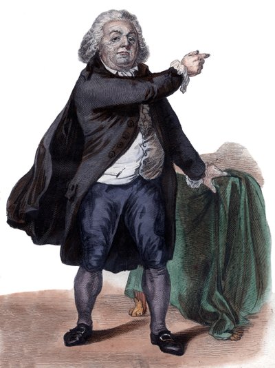 Retrato de honra Gabriel Riqueti, Conde de Mirabeau (1749-1791), político francês e revolucionário. de French School