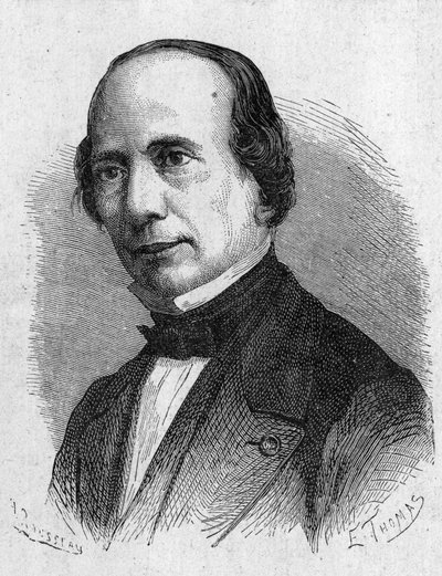 Retrato de J. Caselli, físico italiano - em "Album of Science; Ilustres cientistas; Grandes descobertas" 1896. de French School