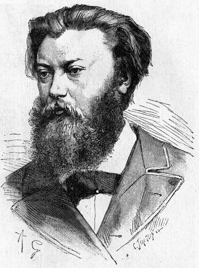 Retrato de Jablochkoff - em "Album of Science; illustrious scientists; Great discoveries" 1896. de French School