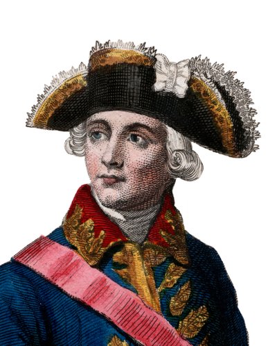 Retrato de Jacques Antoine Hippolyte, Comte de Guibert (1743-1790), general francês e escritor militar. de French School