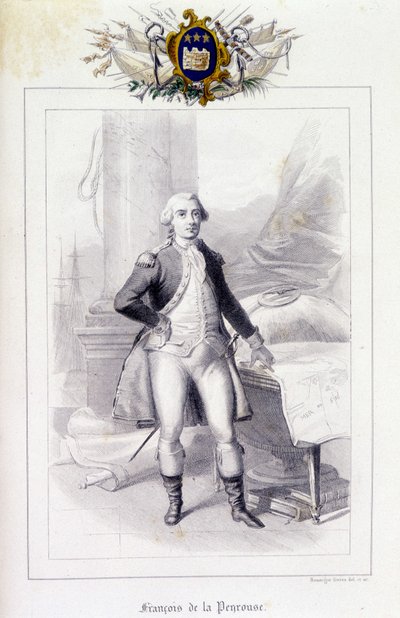Retrato de Jean-François Galaup, conde de La Perouse (Jean Francois Laperouse de French School