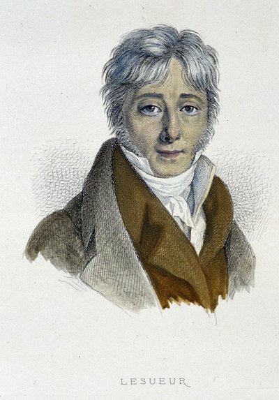 Retrato de Jean - François Lesueur - gravura de French School