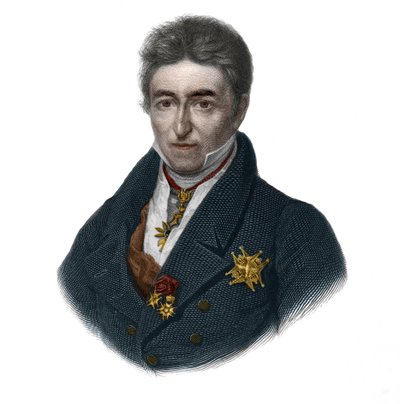 Retrato de Jean Baptiste (Jean-Baptiste), Comte de Villele (1773-1854), político francês. in "LIBRE DES SPORERS" de Louis de Cormenin Timon. 1842. Coleção privada. de French School