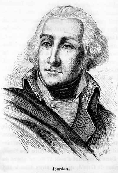 Retrato de Jean Baptiste Jourdan (1762-1833), marechal do Império, vencedor da Batalha de Fleurus (26 de Junho de 1794) - em "L