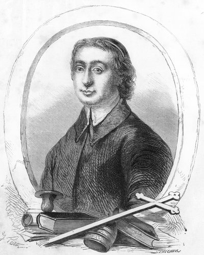 Retrato de Jean Baptiste Massillon (1663-1742) (gravura) de French School