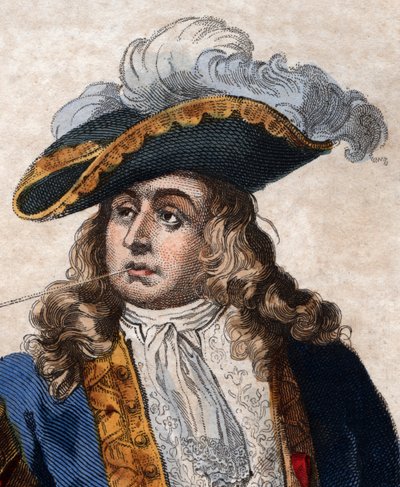 Retrato de Jean Bart (1650-1702), corsário francês. de French School