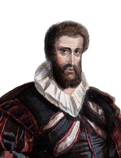 Retrato de Jean Goujon (1510-c.1566), escultor e arquiteto francês. de French School