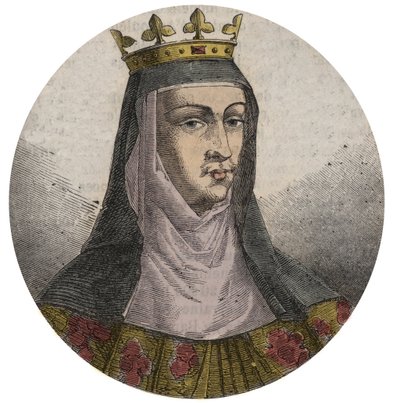Retrato de Joana de França (1464-1505) (ou de Valois) Rainha de França Esposa de Luís XII - Joana de França e Valois (1464-1505) de French School