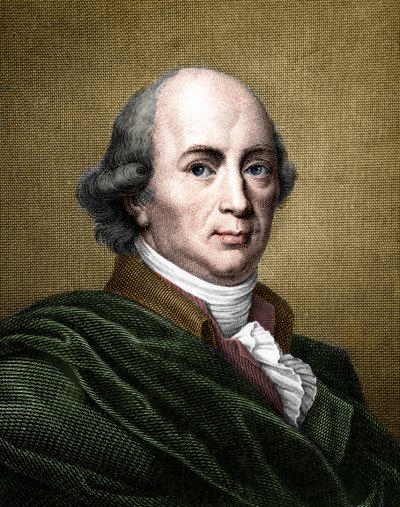 Retrato de Johann Gottfried Herder (1744-1803) Filósofo e escritor alemão. (coloração posterior) de French School