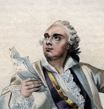 Retrato de Lekain (1729-1778), ator francês. de French School