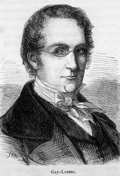 Retrato de Louis-Joseph Gay-Lussac (Louis Joseph Gay Lussac) (1778-1850), físico e químico francês - In "L