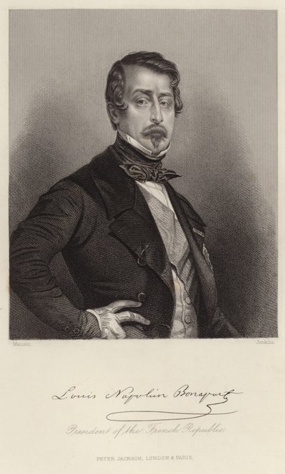 Retrato de Louis-Napoleon Bonaparte de French School