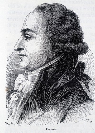 Retrato de Louis Marie Stanislas Freron (1754-1802), publicista francês - em "L