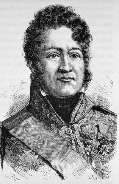 Retrato de Louis Philippe I (1773 - 1850) - em "L