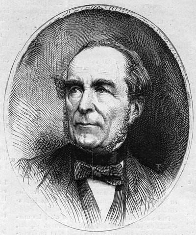 Retrato de Louis Vitet (1802-1873), político francês. Gravura em "Le Monde Illustré" n°844 de 13 de Junho de 1873. de French School